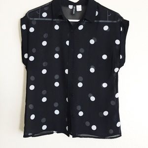 H&M polka dot top